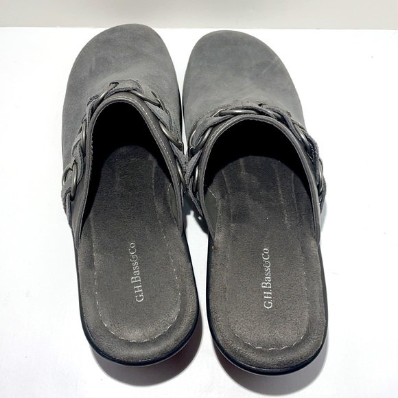 G.H. Bass & Co. Gray Suede Leather Clog Mules in Like New Condition! - Picture 6 of 11